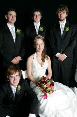 Bride and groomsmen
