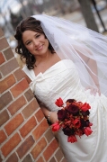 Bride and Bouquet