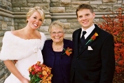 Bride, Groom and Grandma