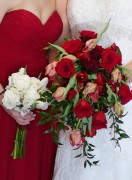 Emily and maid-of-honor's bouquets