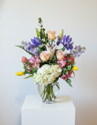 A touch of spring - tulips and irises
