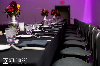 Cassidy and John's head table @ Radisson Blu 