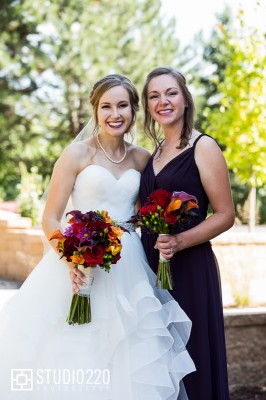 Bride and maid of honor