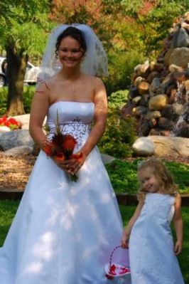 Megan and flower girl