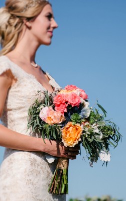 Bride and Bouquet