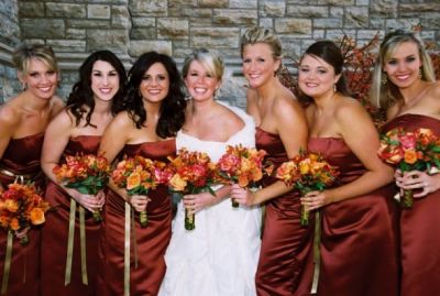 Bride and Bridesmaids