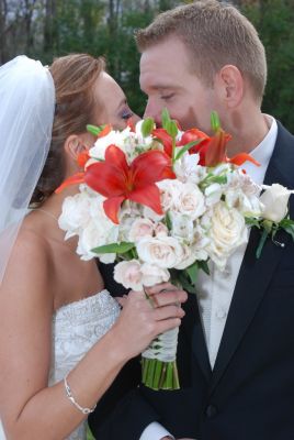 The bride and groom