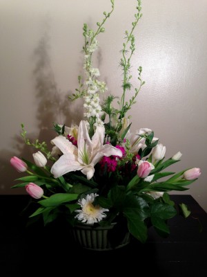 Tulips and lilies ($100)