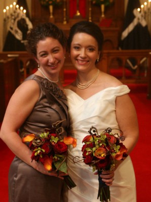 Bride and Bridesmaid