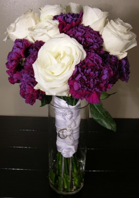 Cathy's: roses, carnations (June)