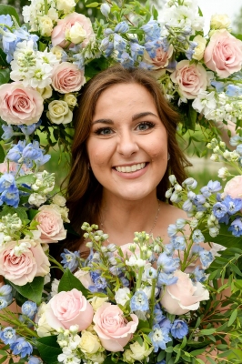 Surrounded by flowers!