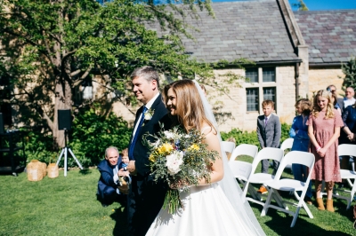 Walking up the aisle