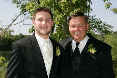 Groom and father