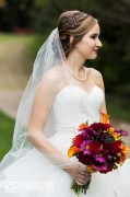 Bride and bouquet