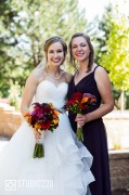 Bride and maid of honor