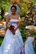 Megan and flower girl