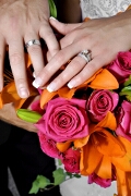 Bouquet and rings