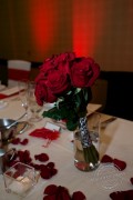 Rose bouquet as a table piece