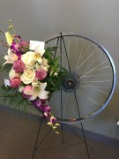 Sympathy Wreath - Bicycle Wheel