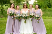 The bride and bridesmaids