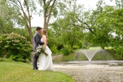The bride and groom