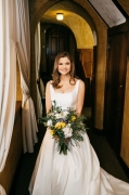 Bride in the halls of Bakken Museum