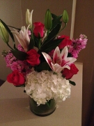 Hydrangea and Lilies