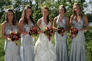 Bride and bridesmaids