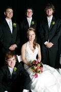 Bride and groomsmen