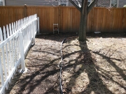 Linear beds following the property line