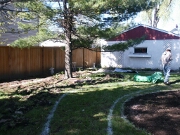 View of the yard - project in progress