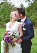 Bridal bouquet and groom's boutonniere