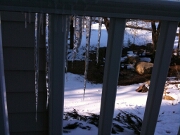 Spring thaw - view from the deck