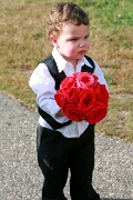 Ring bearer and bouquet