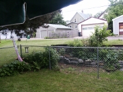 Backyard view - before