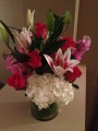 Roses, lilies, hydrangea for Valentine's