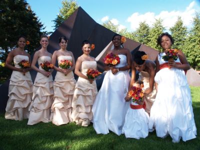 Bride and Attendants