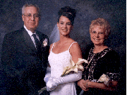 Bride and parents